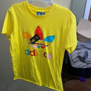 Yellow adidas shirt